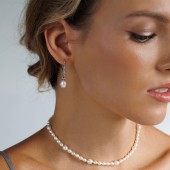 Cercei lungi argint cu perle naturale DiAmanti SK24108E_W-G